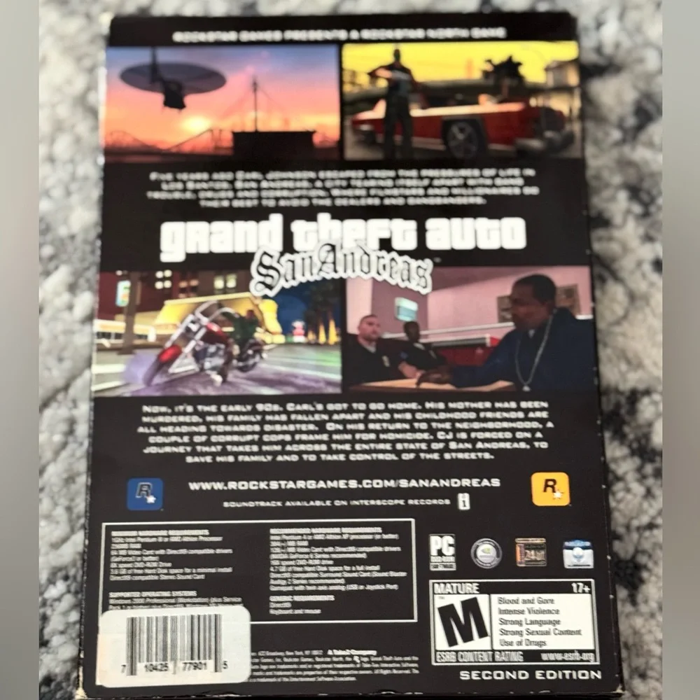 Grand Theft Auto: San Andreas PC DVD-ROM Video Game - Second Edition
